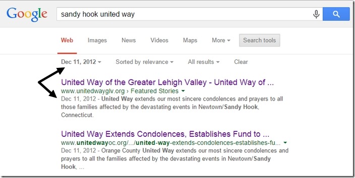 Google United Way 11. desember 2012