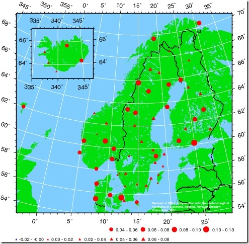 NORDKLIM temperatursignifikans