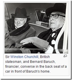 Bernard Baruch og Winston Churchill