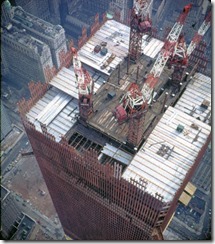 Bilder fra byggingen av World Trade Towers 28