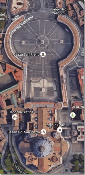 Flyfoto av Vatikanet