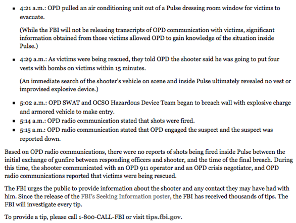 FBI-rapport Pulse Nightclub Shooting 2